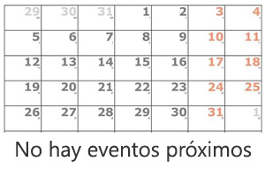 No hay eventos.